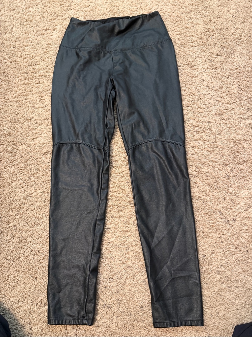 Lysse Black Faux Leather Leggings